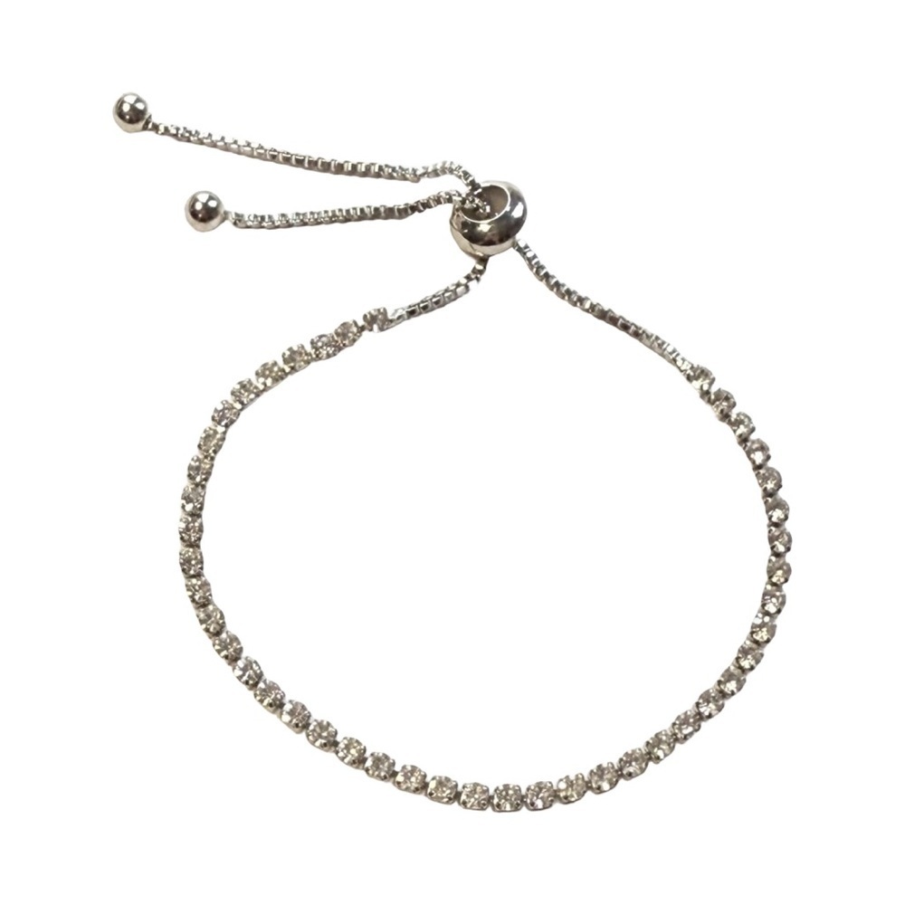 Nordstrom Silver Adjustable Slider Bracelet